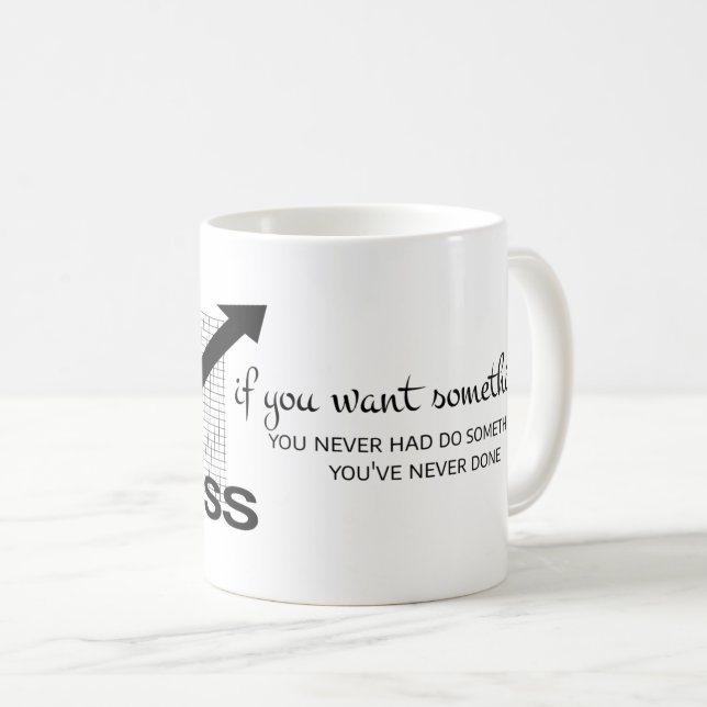 Etwas gewollt: Motivierend Laufwerk Kaffeetasse (VorderseiteRechts)