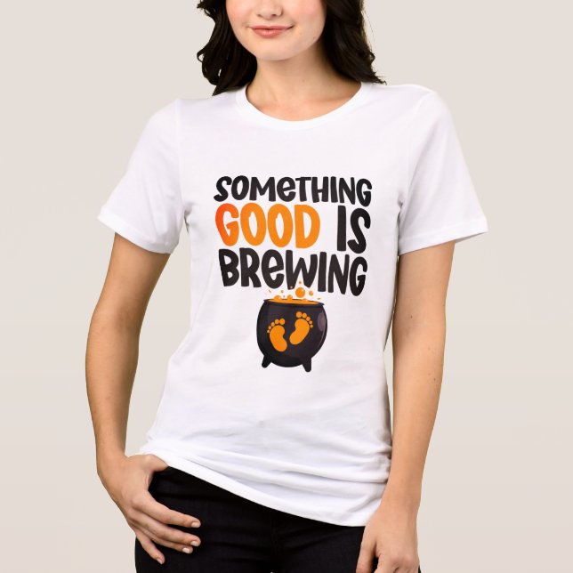 Etwas Gutes ist das Brechen der Halloween-Baby-Mam Tri-Blend Shirt (Vorderseite)