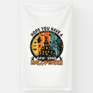 Etwas Halloween Spukhaus Hexe Schwarze Katzen_ Banner