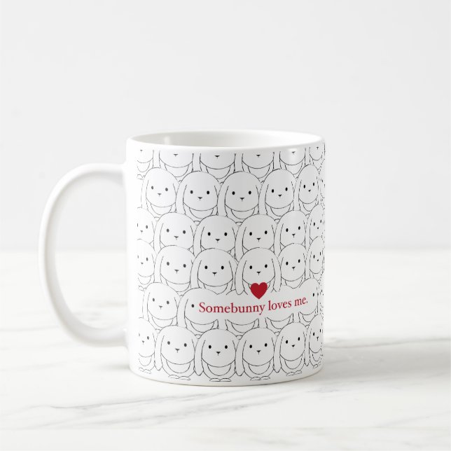 Etwas Häschen-Lieben ich Tasse (Links)