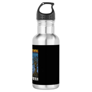 Etwas Jagdlicht Mond Halloween Verflucht Zom Edelstahlflasche
