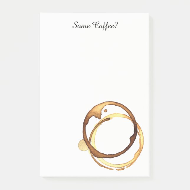 Etwas Kaffee? Post-it Klebezettel (Vorderseite)