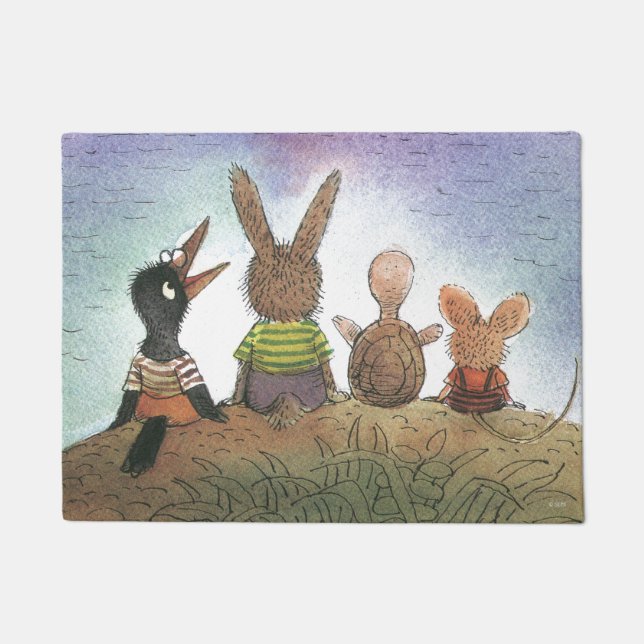 Etwas Rotes Fußmatte (Vorderseite)