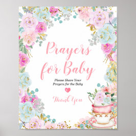 Etwas Süße braut Gebete für Baby Poster