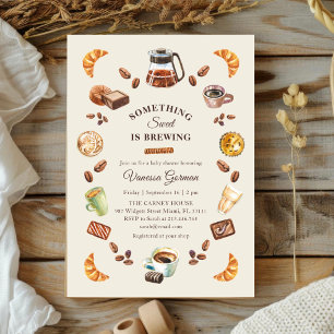 Etwas Süßes braut Kaffeebaby Shower Einladung