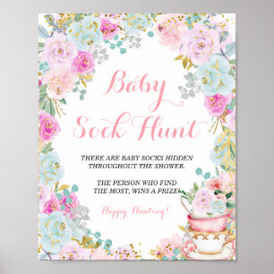 Etwas Süßes ist Party Baby Sock Hunt zu züchten Poster