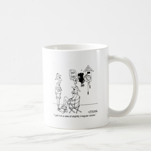 Etwas unregelmäßige Kuckucksuhr Kaffeetasse (Rechts)