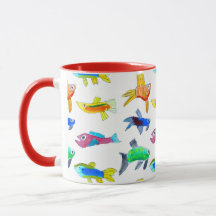 "Etwas Verdächtiges" Wasserfarben-Tasse