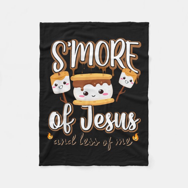 Etwas von Jesus weniger mich Christlichen Camper C Fleecedecke (Vorderseite)