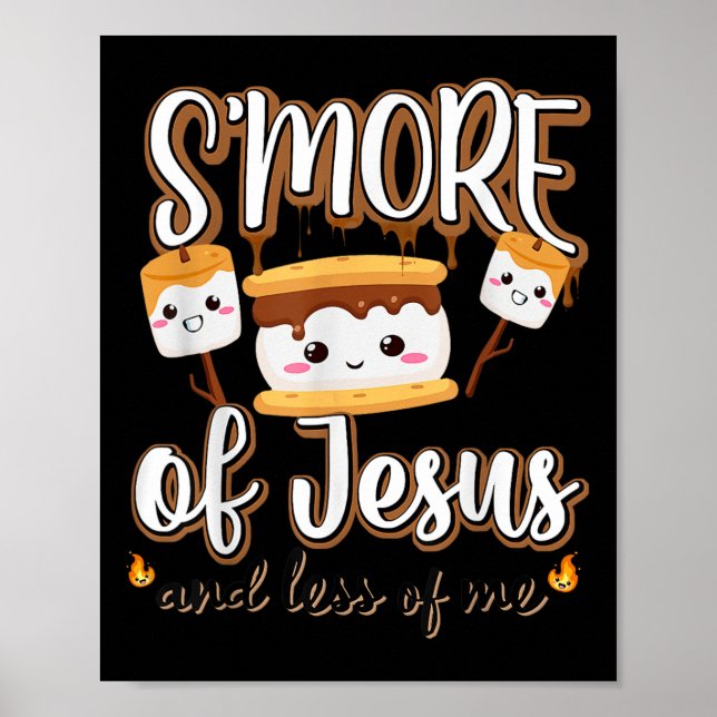Etwas von Jesus weniger mich Christlichen Camper C Poster (Vorne)