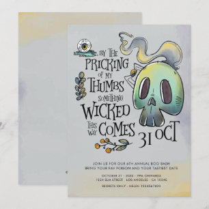 Etwas Wackeliges Halloween-Party Einladung