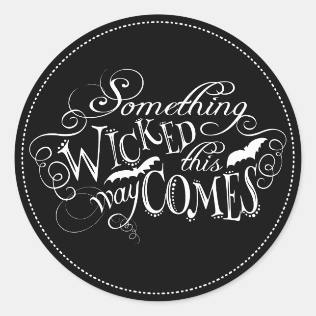 Etwas Wikboard Halloween Sticker (Vorderseite)