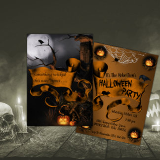 Etwas Wikisches Halloween Einladung