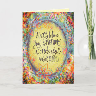 Etwas Wunderbares Hübsches Floral Inspiration Karte