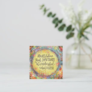 Etwas Wunderbares ~ Inspirivity Güte Cards Quadratische Visitenkarte