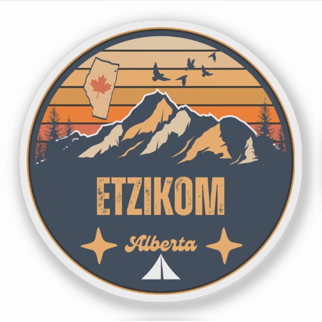Etzikom, Alberta Aufkleber (Vorderseite)