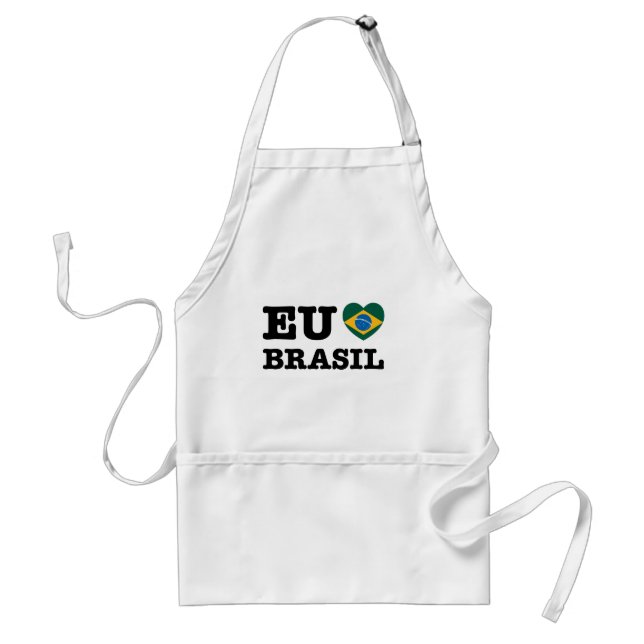 Eu-Amo Brasilien Schürze (Vorne)