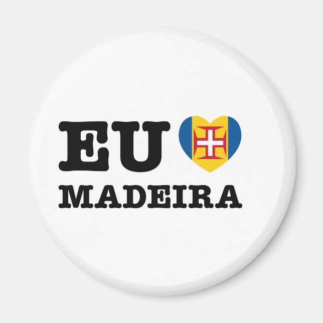 Eu Amo Madeira Magnet (Vorne)