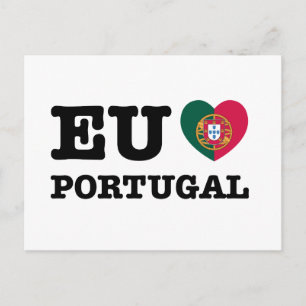 EU Amo Portugal Postkarte