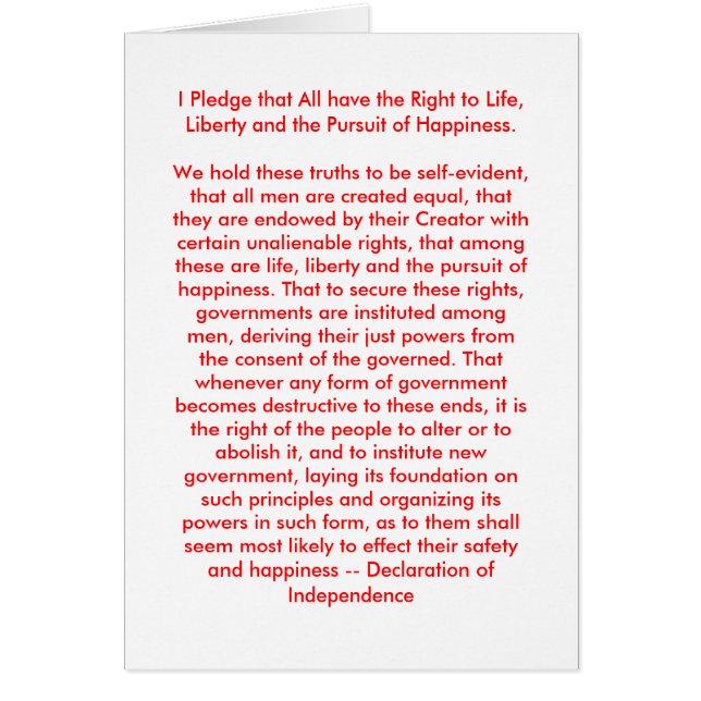 !! EU Erklärung der Unabhängigkeit (Vorne)