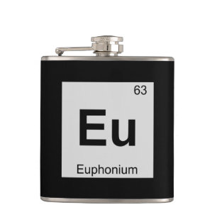 Eu - Euphonium-Musik Chemie Periodensystem Flachmann