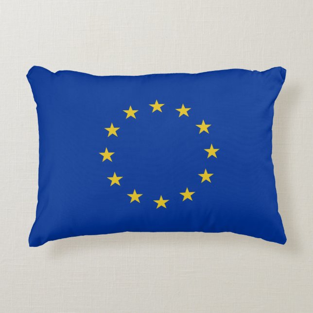 EU-Flagge Dekokissen (Vorderseite)