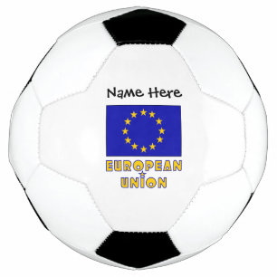 EU-Flagge der Europäischen Union Personalisiert Fußball