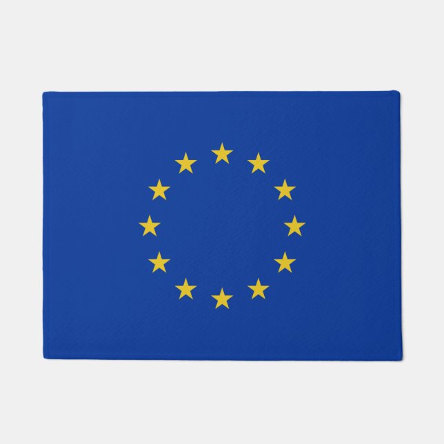 EU-Flagge Fußmatte (Vorderseite)