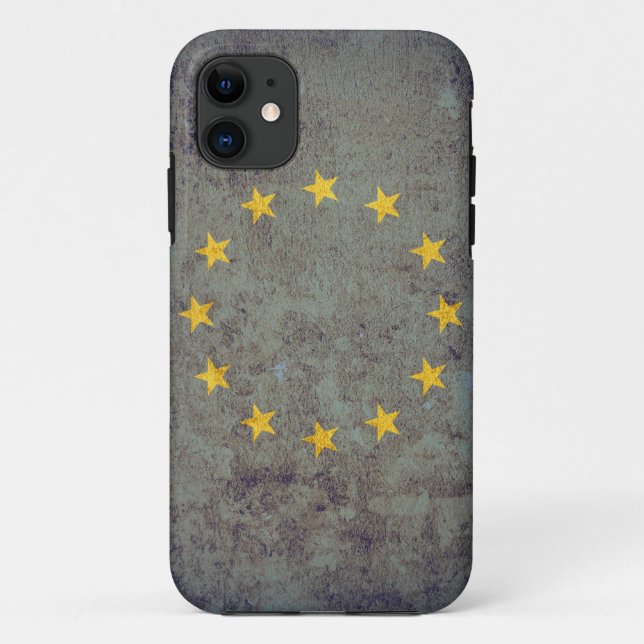 EU-Flagge - Grunge Case-Mate iPhone Hülle (Rückseite)