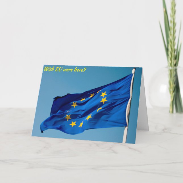 EU-Flagge Karte (Vorderseite)