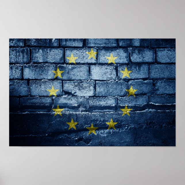 EU-Flagge Poster (Vorne)