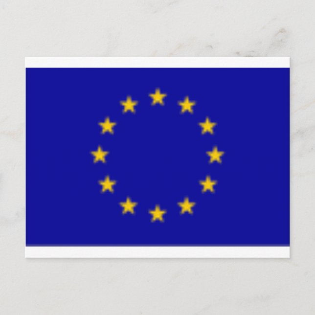 EU-Flagge Postkarte (Vorderseite)