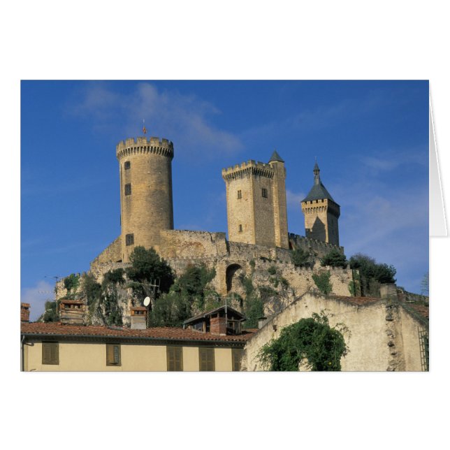 EU, Frankreich, Foix, Ariege, Pyrenäen. Chateau (Vorderseite (Horizontal))