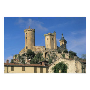 EU, Frankreich, Foix, Ariege, Pyrenäen. Schloss Fotodruck