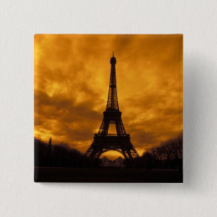 EU, Frankreich, Paris. Eiffelturm. Button