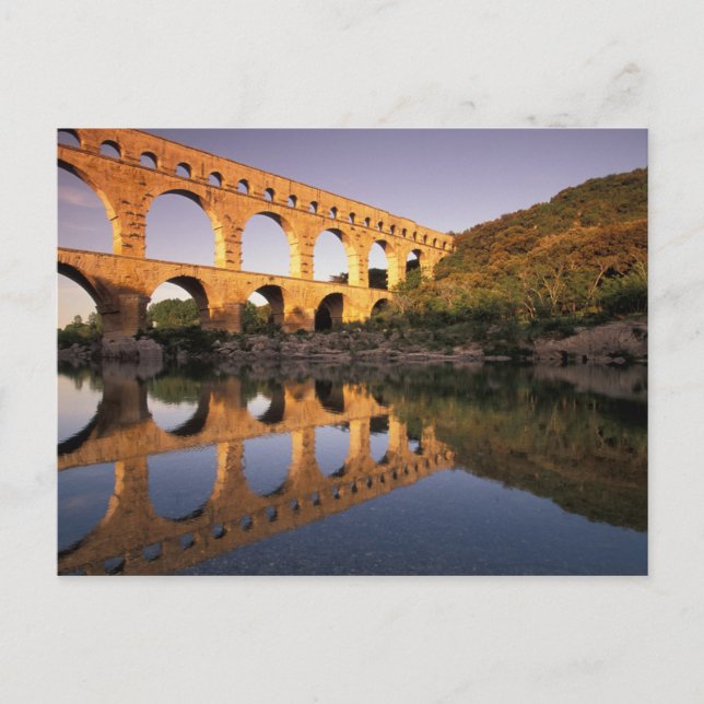 EU, Frankreich, Provence, Gard, Pont du Gard. 2 Postkarte (Vorderseite)