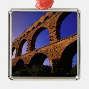 EU, Frankreich, Provence, Gard, Pont du Gard. 3 Silbernes Ornament