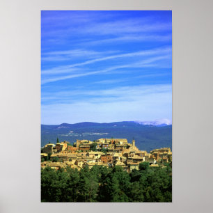 EU, Frankreich, Provence, Vaucluse, Roussillon. Poster