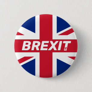 EU Jack Flag Brexit-Unterstützer-Abzeichen Verlas Button