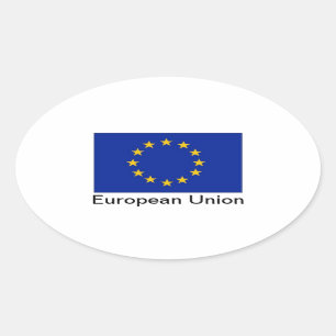 EU kennzeichnen ovale Aufkleber