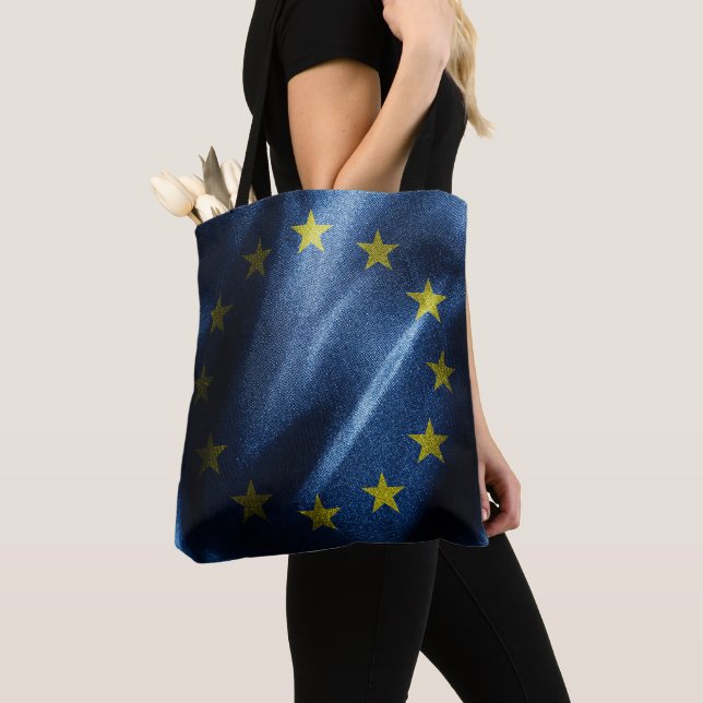 EU-Seidenflagge Tasche (Von Nahem)