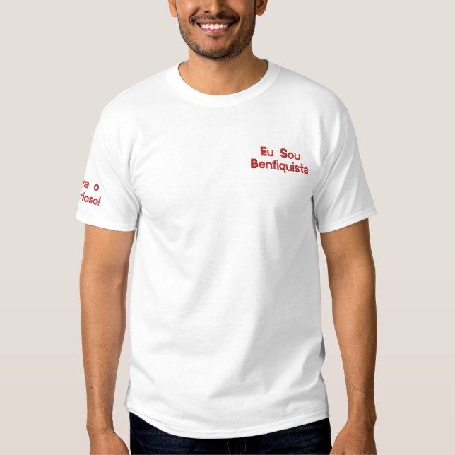 Eu Sou Benfiquista Besticktes T-Shirt (Vorderseite)