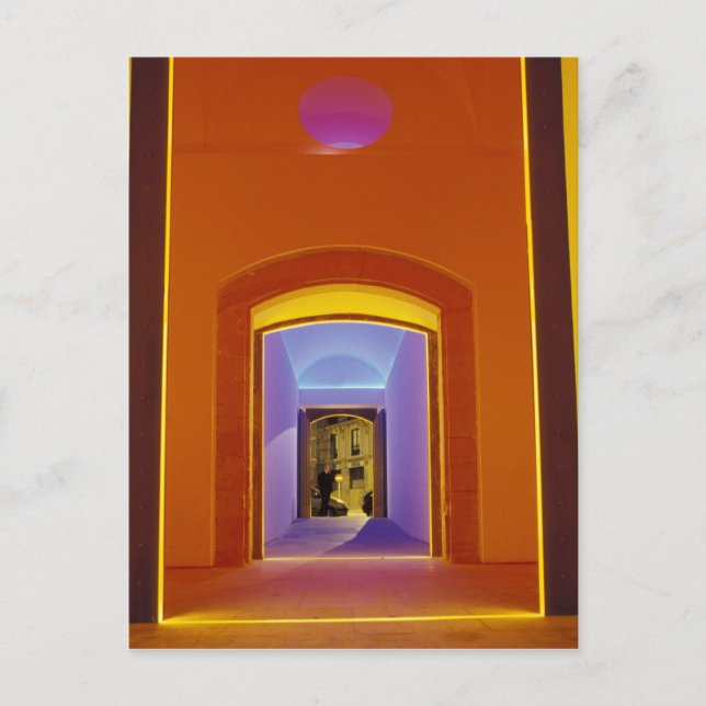 EU, Spanien, Barcelona Lit Doorway near Picasso Postkarte (Vorderseite)