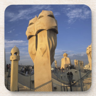 EU, Spanien, Katalonien, Barcelona. Antonio Gaudi Getränkeuntersetzer