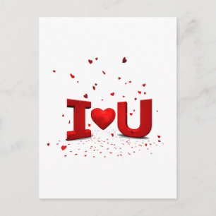 EU te amo - I Liebe you Postkarte
