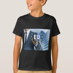 EU-Touchscreen-Konzept für europäische Gewerkschaf T-Shirt