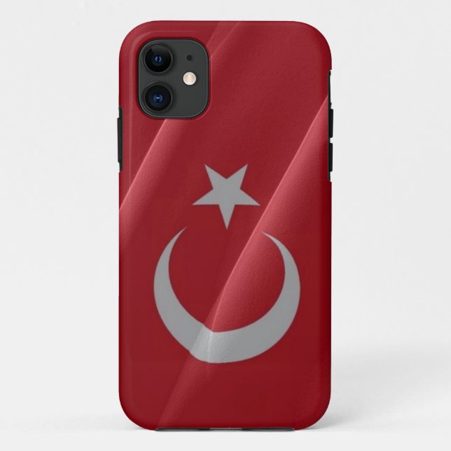 EU-Türkei-Flaggenschwankungen - Case-Mate iPhone Hülle (Rückseite)