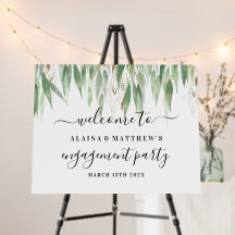 Eucalpytus Verlasse Gold Glitzer Engagement Party