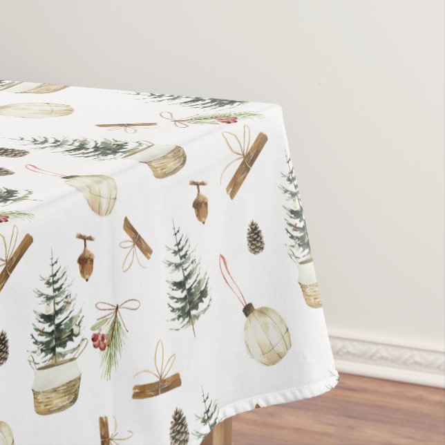 Eucalyptus Acorns Weihnachten Tischdecke (Beispiel)