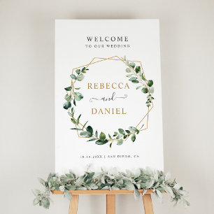 Eucalyptus Affiche de bienvenue Mariage de verdure